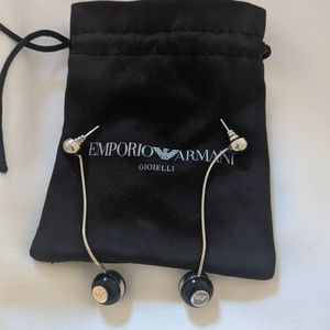 Emporio armani enamel earrings